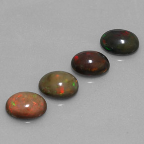  ct natürliche mehrfarbiger Schokoladenopal-Edelsteine, Oval Schliff, Lichtdurchlässig