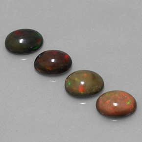  ct natürliche mehrfarbiger Schokoladenopal-Edelsteine, Oval Schliff, Lichtdurchlässig