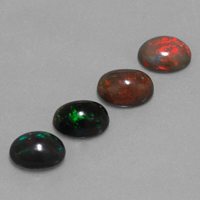  ct natürliche mehrfarbiger Schokoladenopal-Edelsteine, Oval Schliff, Lichtundurchlässig