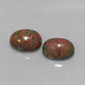  ct natürliche mehrfarbiger Schokoladenopal-Edelsteine, Oval Schliff, Lichtdurchlässig