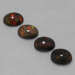  ct natürliche mehrfarbiger Schokoladenopal-Edelsteine, Oval Schliff, Lichtdurchlässig