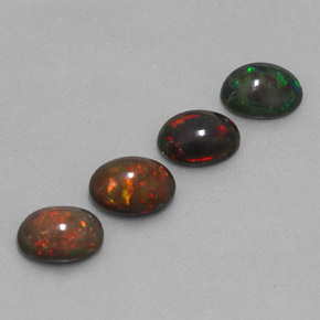  ct natürliche mehrfarbiger Schokoladenopal-Edelsteine, Oval Schliff, Lichtdurchlässig