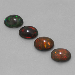  ct natürliche mehrfarbiger Schokoladenopal-Edelsteine, Oval Schliff, Lichtdurchlässig