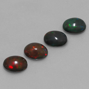  ct natürliche mehrfarbiger Schokoladenopal-Edelsteine, Oval Schliff, Lichtdurchlässig