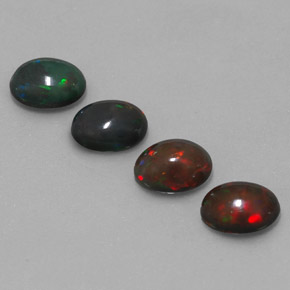  ct natürliche mehrfarbiger Schokoladenopal-Edelsteine, Oval Schliff, Lichtdurchlässig
