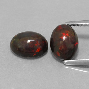  ct natürliche mehrfarbiger Schokoladenopal-Edelsteine, Oval Schliff, Lichtdurchlässig