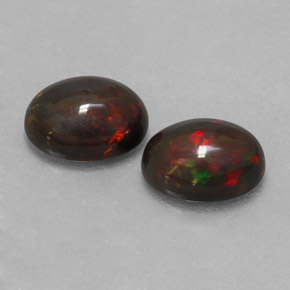  ct natürliche mehrfarbiger Schokoladenopal-Edelsteine, Oval Schliff, Lichtdurchlässig