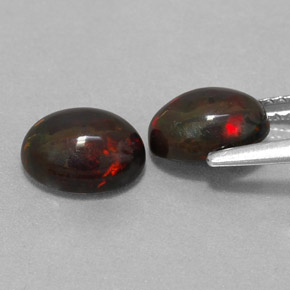  ct natürliche mehrfarbiger Schokoladenopal-Edelsteine, Oval Schliff, Lichtdurchlässig
