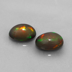  ct natürliche mehrfarbiger Schokoladenopal-Edelsteine, Oval Schliff, Lichtdurchlässig