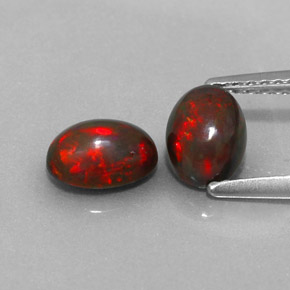  ct natürliche mehrfarbiger Schokoladenopal-Edelsteine, Oval Schliff, Lichtdurchlässig