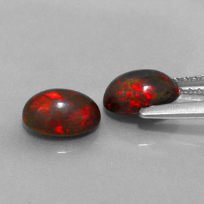  ct natürliche mehrfarbiger Schokoladenopal-Edelsteine, Oval Schliff, Lichtdurchlässig