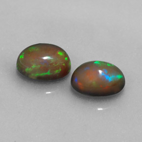  ct natürliche mehrfarbiger Schokoladenopal-Edelsteine, Oval Schliff, Lichtdurchlässig