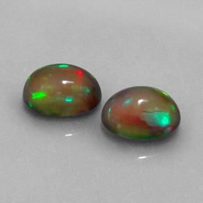  ct natürliche mehrfarbiger Schokoladenopal-Edelsteine, Oval Schliff, Lichtdurchlässig