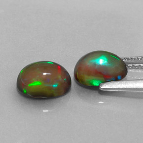  ct natürliche mehrfarbiger Schokoladenopal-Edelsteine, Oval Schliff, Lichtdurchlässig