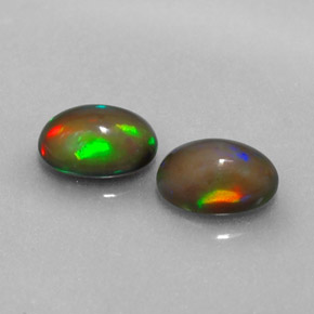  ct natürliche Mehrfarbig Schokoladenopal-Edelsteine, Oval Schliff, Lichtdurchlässig