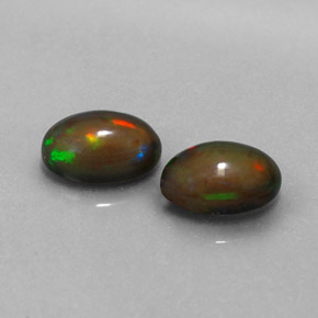  ct natürliche mehrfarbiger Schokoladenopal-Edelsteine, Oval Schliff, Lichtdurchlässig