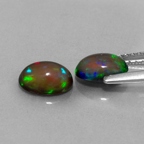  ct natürliche mehrfarbiger Schokoladenopal-Edelsteine, Oval Schliff, Lichtdurchlässig