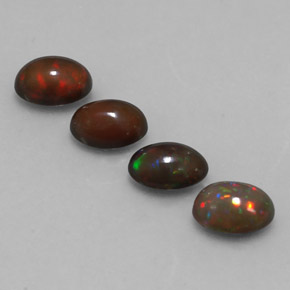  ct natürliche mehrfarbiger Schokoladenopal-Edelsteine, Oval Schliff, Lichtdurchlässig