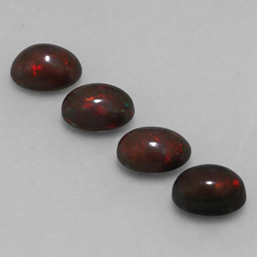  ct natürliche mehrfarbiger Schokoladenopal-Edelsteine, Oval Schliff, Lichtdurchlässig