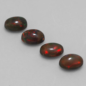  ct natürliche mehrfarbiger Schokoladenopal-Edelsteine, Oval Schliff, Lichtdurchlässig