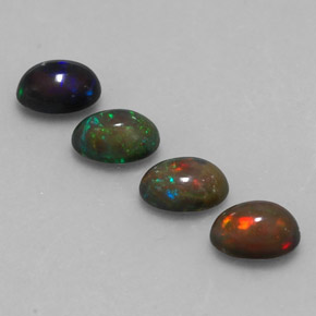  ct natürliche mehrfarbiger Schokoladenopal-Edelsteine, Oval Schliff, Lichtdurchlässig