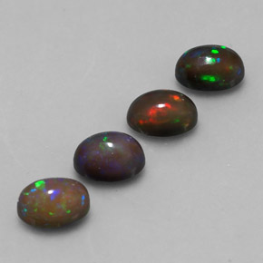  ct natürliche mehrfarbiger Schokoladenopal-Edelsteine, Oval Schliff, Lichtdurchlässig