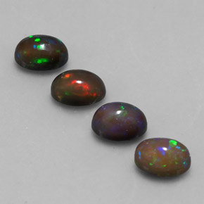  ct natürliche mehrfarbiger Schokoladenopal-Edelsteine, Oval Schliff, Lichtdurchlässig