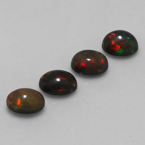  ct natürliche mehrfarbiger Schokoladenopal-Edelsteine, Oval Schliff, Lichtdurchlässig