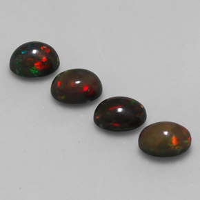  ct natürliche mehrfarbiger Schokoladenopal-Edelsteine, Oval Schliff, Lichtdurchlässig