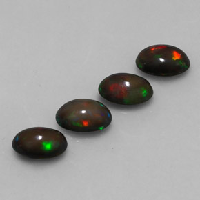  ct natürliche mehrfarbiger Schokoladenopal-Edelsteine, Oval Schliff, Lichtdurchlässig