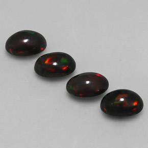  ct natürliche mehrfarbiger Schokoladenopal-Edelsteine, Oval Schliff, Lichtdurchlässig