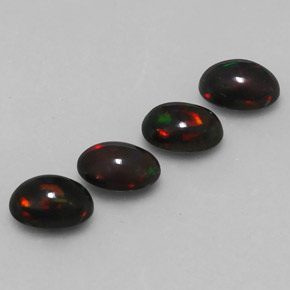  ct natürliche mehrfarbiger Schokoladenopal-Edelsteine, Oval Schliff, Lichtdurchlässig