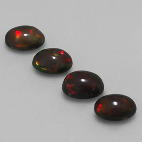  ct natürliche mehrfarbiger Schokoladenopal-Edelsteine, Oval Schliff, Lichtdurchlässig
