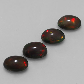  ct natürliche mehrfarbiger Schokoladenopal-Edelsteine, Oval Schliff, Lichtdurchlässig