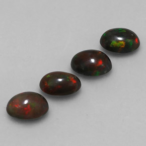  ct natürliche mehrfarbiger Schokoladenopal-Edelsteine, Oval Schliff, Lichtdurchlässig