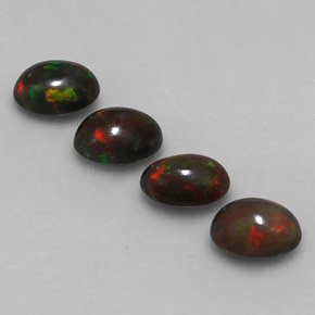  ct natürliche mehrfarbiger Schokoladenopal-Edelsteine, Oval Schliff, Lichtdurchlässig
