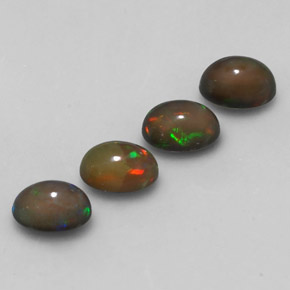  ct natürliche mehrfarbiger Schokoladenopal-Edelsteine, Oval Schliff, Lichtdurchlässig