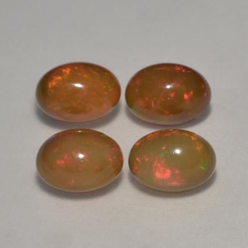 2,83 ct natürliche mehrfarbiger Schokoladenopal-Edelsteine, Oval Schliff, Lichtdurchlässig