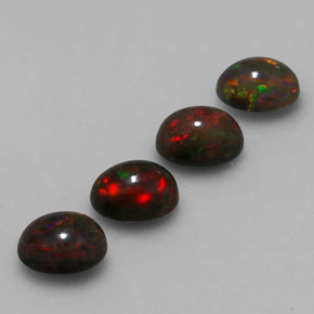  ct natürliche mehrfarbiger Schokoladenopal-Edelsteine, Oval Schliff, Lichtdurchlässig