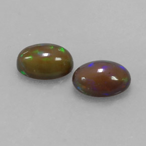  ct natürliche mehrfarbiger Schokoladenopal-Edelsteine, Oval Schliff, Lichtdurchlässig