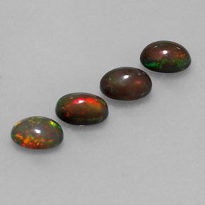  ct natürliche mehrfarbiger Schokoladenopal-Edelsteine, Oval Schliff, Lichtdurchlässig