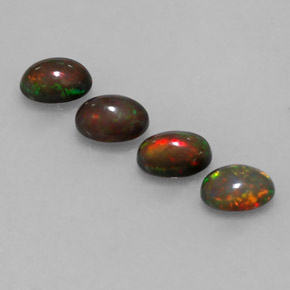  ct natürliche mehrfarbiger Schokoladenopal-Edelsteine, Oval Schliff, Lichtdurchlässig