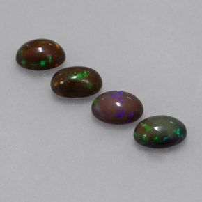  ct natürliche mehrfarbiger Schokoladenopal-Edelsteine, Oval Schliff, Lichtdurchlässig