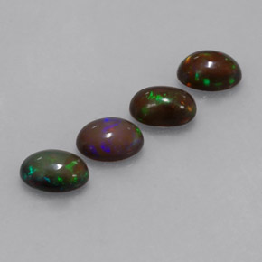  ct natürliche mehrfarbiger Schokoladenopal-Edelsteine, Oval Schliff, Lichtdurchlässig