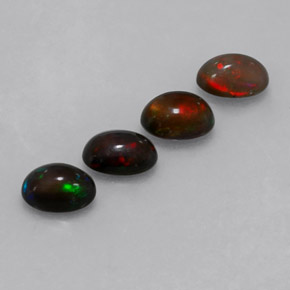  ct natürliche mehrfarbiger Schokoladenopal-Edelsteine, Oval Schliff, Lichtdurchlässig