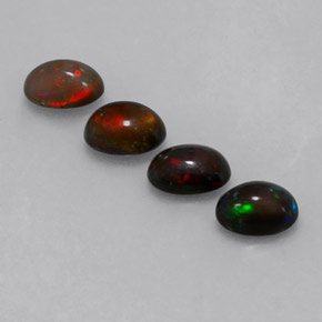  ct natürliche mehrfarbiger Schokoladenopal-Edelsteine, Oval Schliff, Lichtdurchlässig