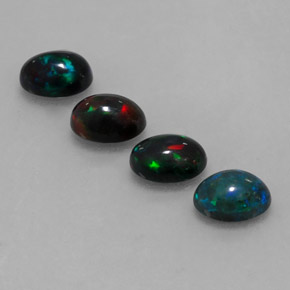  ct natürliche mehrfarbiger Schokoladenopal-Edelsteine, Oval Schliff, Lichtundurchlässig