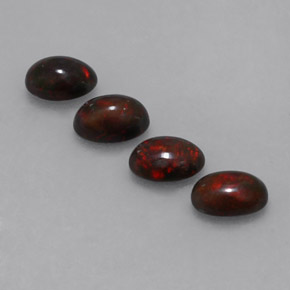 1,82 ct natürliche mehrfarbiger Schokoladenopal-Edelsteine, Oval Schliff, Lichtundurchlässig