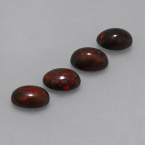 1,82 ct natürliche mehrfarbiger Schokoladenopal-Edelsteine, Oval Schliff, Lichtundurchlässig