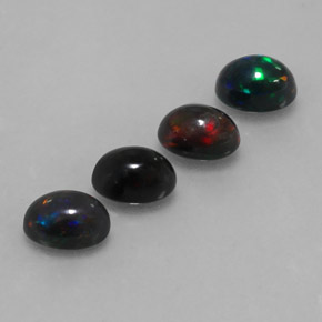 2.50 ct natürliche Mehrfarbig Schokoladenopal-Edelsteine, Oval Schliff, Lichtundurchlässig